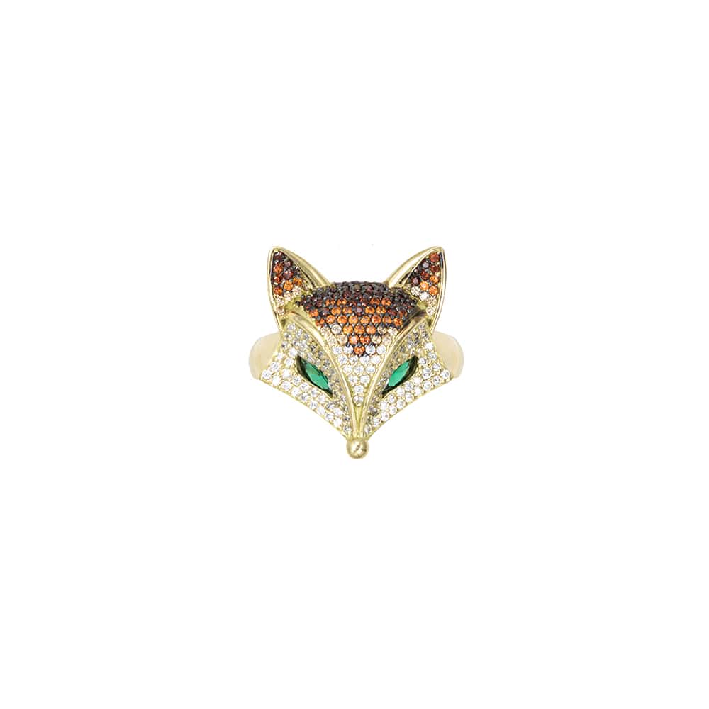 Swarovski March Fox Yellow Gold Crystal Ring Size 58 5448887 768549106064 -  Jewelry, Ladies Jewelry - Jomashop